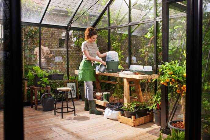 green basics kweekpot vierk. allin1 15cm blad groen